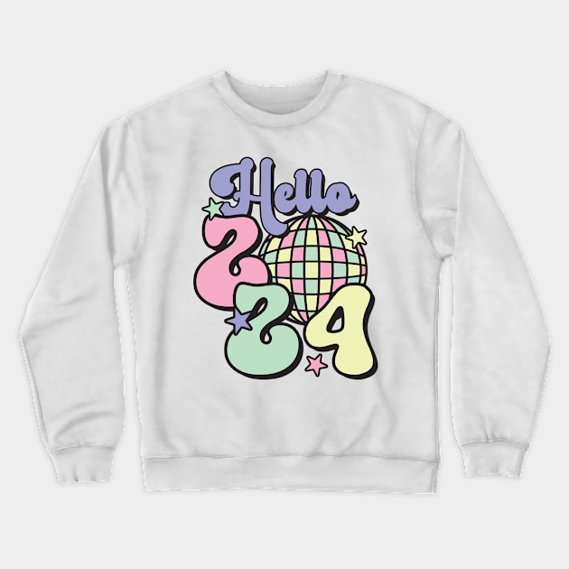 Hello 2024 Crewneck Sweatshirt by MZeeDesigns